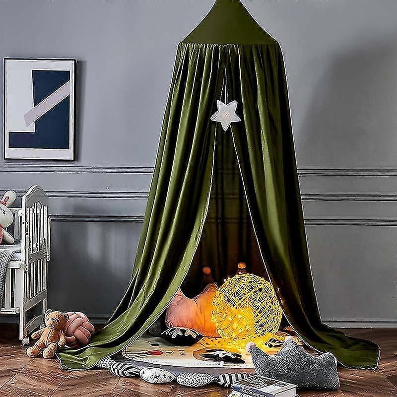 Baby Canopy Chiffon Baby Canopy Crib Play Tent Nursery Canopy Height: 240cm Hem Length: 260cm-XinHan