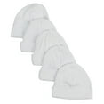 thumbnail image 1 of Baby Cap, White - Pack of 5, 1 of 1