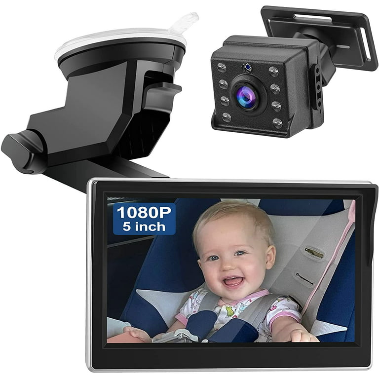  Grownsy Baby Car Camera, HD Display Baby Car Mirror with Night  Vision Feature, 4.3 inch Baby Car Monitor with Wide Clear View, Baby Car  Seat Mirror Camera Rear Facing to