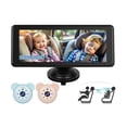 thumbnail image 1 of Baby Car Camera for 2 Kids - 6.9-Inch Monitor Easy Setup 360° Rotatable Double HD 1080P Clear Night Vision Car Seat Camera Rear Facing for Twins or Siblings, Safety & Convenience, 1 of 8