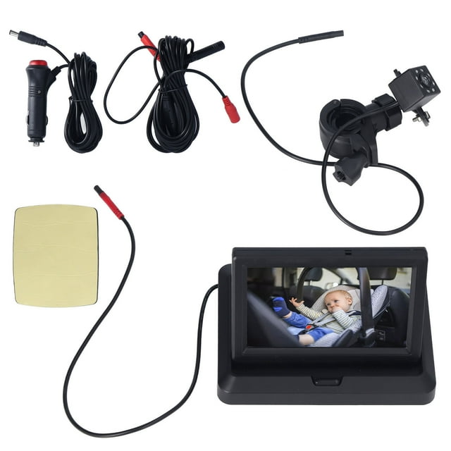 Baby Car Camera Adjustable Clear Bright Wide View Rear Facing Seat Camera for Infant 5.0in
