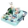 thumbnail image 1 of Baby Car Game, Manual Rail Train Track Toys, Educational Toys for Toddlers with Interactive Buttons, Hand-Eye Coordination Development, Parent-Child Interaction, Colorful Plastic Material, 1 of 9