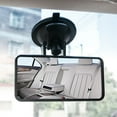 thumbnail image 1 of Baby Car Mirror Adjustable Shatterproof Suction Cup Rear Facing View Child Observation Seat Monitor Clear Sight, 9.84 in / 25 cm, Black, 1 of 4