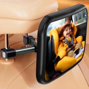 Baby Car Mirror for Baby Car Seat Safely Mirror Hook Clip Design for Rear Facing Infant Newborn 360° Rotation Baby Backseat Mirror with Wide Clear View, Shatterproof, Easy Install