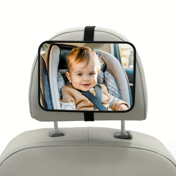 Baby Car Mirror for Rear Facing Seat, Wide Angle Shatterproof Back Seat Safety Mirror with Adjustable Clip, Universal Vehicle Rearview Observation Mirror for Infant Toddler in Car SUV Truck