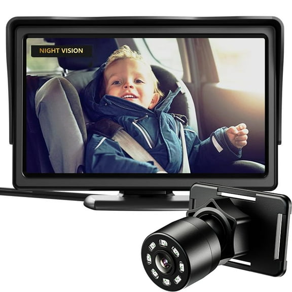 Baby Car Mirror with Night Vision Feature, View Infant in Rear Facing Seat, Wide Crystal Clear View