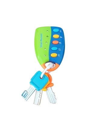 Baby Car Remote Key Toy - Musical Toddler Keychain with Flashlight & Realistic Sounds