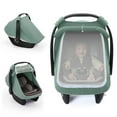 thumbnail image 1 of Baby Car Seat Canopy 360 Degree Full Protections Cotton Gauze Carseat Sleeve with Breathable Window Design, 1 of 8