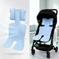 thumbnail image 1 of Baby Car Seat Cooling Pad, Breathable 3D Mesh Toddler Stroller Liner Mat Universal Fit for Infant Carriers High Chair, Blue, 1 of 1