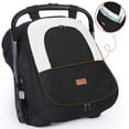 thumbnail image 1 of Baby Car Seat Cover, Caveen Infant Car Seat Canopy for Winter, with Storage Pocket,Transparent Viewing Window and Air Vents, Waterproof, Black, 1 of 11
