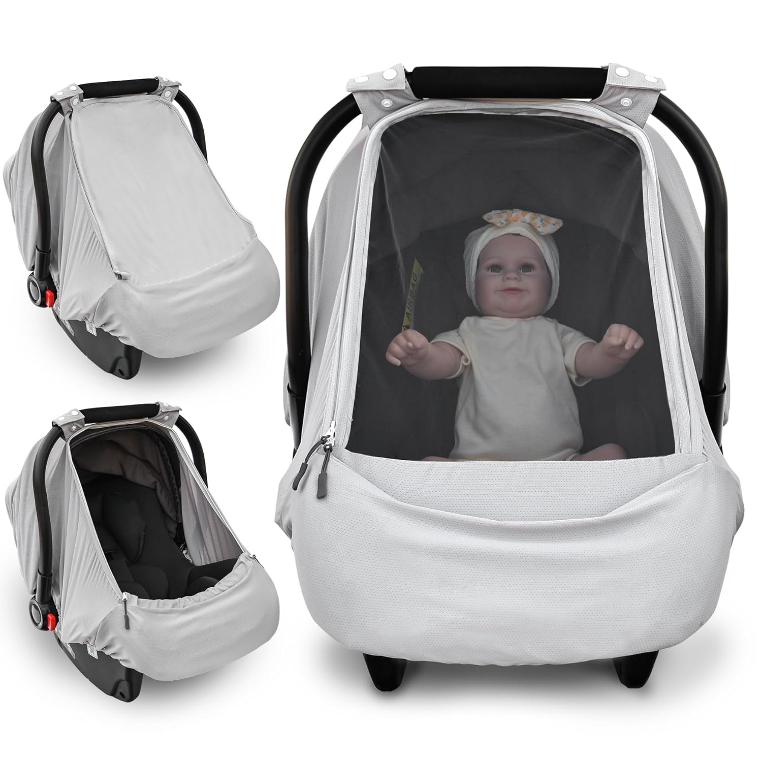 Baby Car Seat Cover,Sunproof Car Seat Canopy for Babies,Baby Girl Car ...
