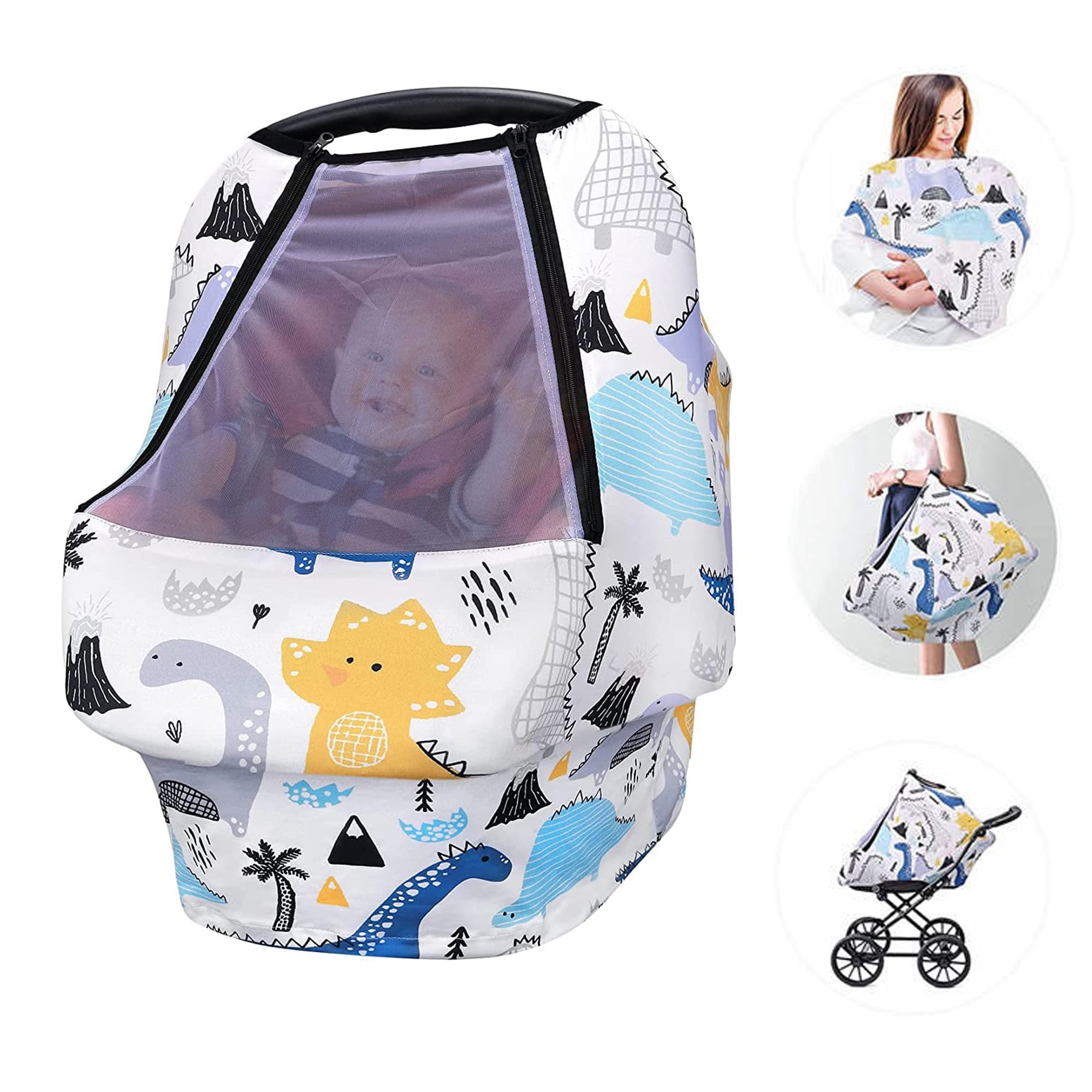 Baby Car Seat Covers, Cozy Babies Carseat Cover with Breathable Peep