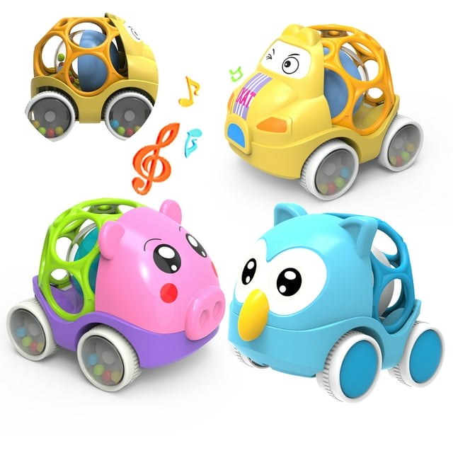 Walmart Baby Car Toys for 612 Months, Push & Go Vehicles, Rattle Roll