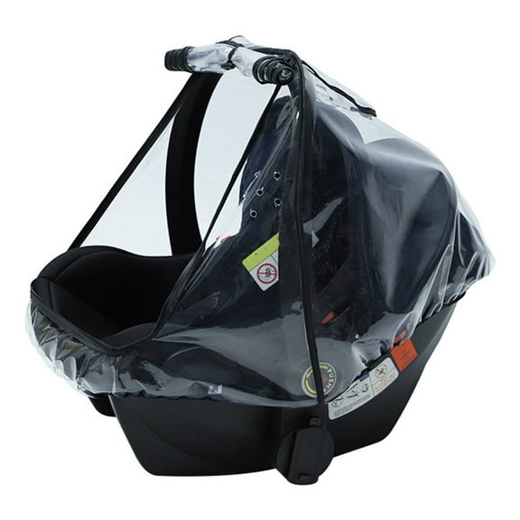 Baby Car for Seat Rain Cover Food Grade EVA Stroller Weather Shield Waterproof Windproof Breathable Clear Raincoat for Newborn Sleeping Basket