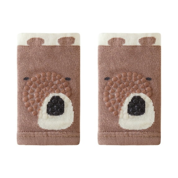 Baby Care Baby Crawling Knee Compression Sleeve Unisex Kneecap Coverage Baby Home Toddling Protection Pants Socks Brown One Size