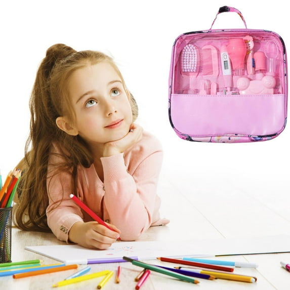 Nail Care Baby Care Bag Set 13 Piece Kit for Daily Cleaning Supplies and Grooming