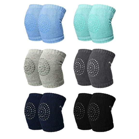 Baby Care Protective Crawling Gear 6 Pairs of Cushion Knee and Elbow Pads for Kids Accessories