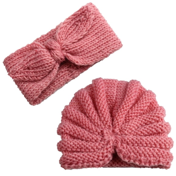 Baby Care Sets Turban Hat Knitted Headwear for Boys and Girls Hair Cap Band Accessory Comfortable and Stylish Baby Apparel