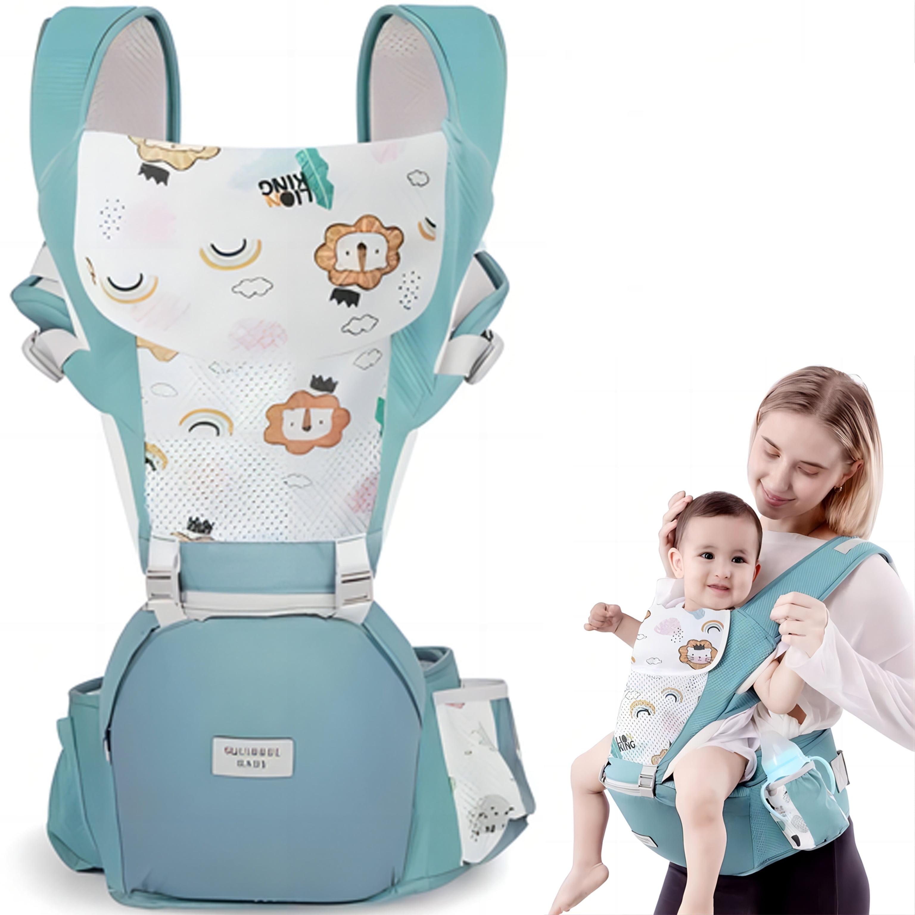 Baby Carrier 6in1 Ergonomic Infant Carrier, Soft Baby Holder Carrier