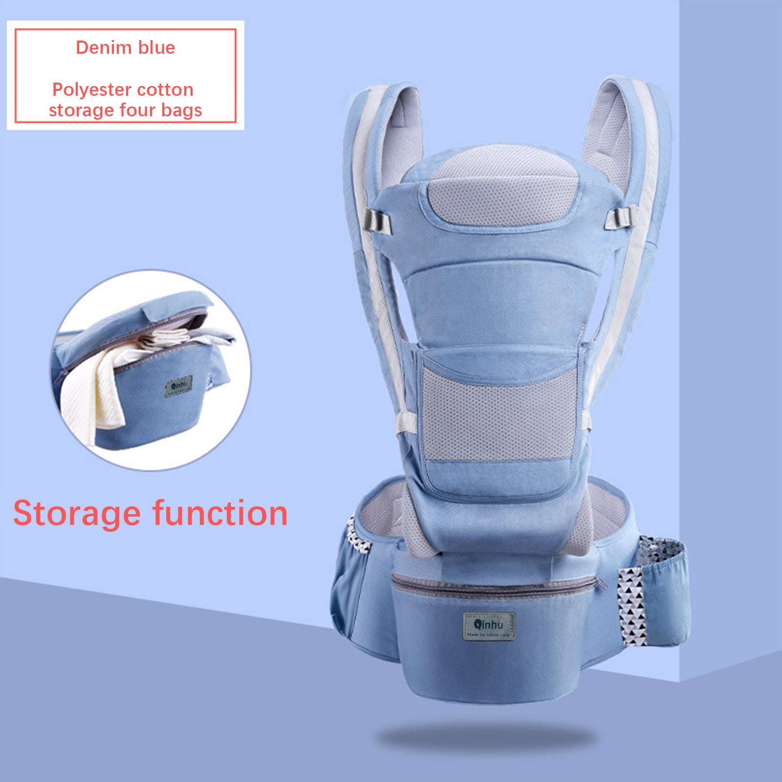 Baby Carrier, Baby Carrier Wraps, Hip Seat Carriers Sling for Child
