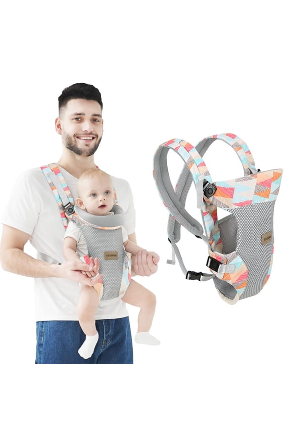 Baby Carrier, Embrace Cozy 4-in-1 Infant Carrier Ergonomic Adjustable Holder Portable Convertible Front and Back Backpack Carry for Infants Toddlers Babies Girl and Boy 7-45 lb