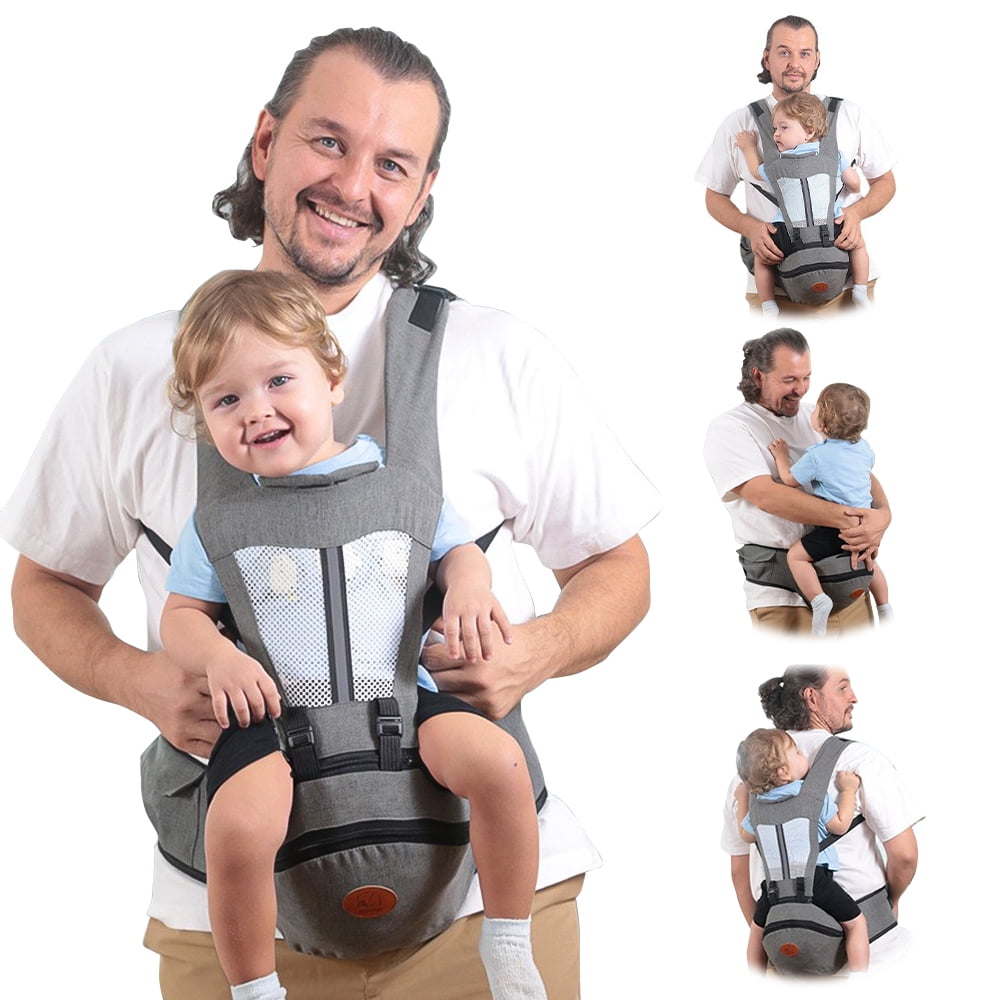 Baby Carrier with Hip Seat, iFanze 6in1 AllinOne Ergonomic Baby Carrier Front and Back Baby