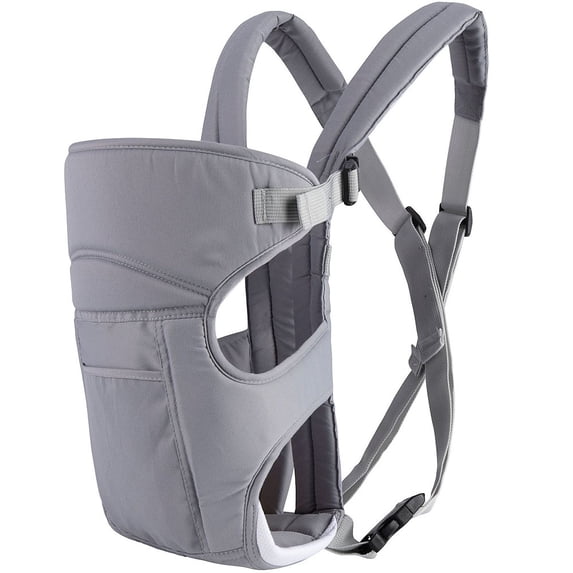 Baby Carrier Infant Carrier Ergonomic Baby Carrier Backpack,Breathable Front Back Carrying Wrap Seat for Newborn Toddlers up to 33 lbs,Gray