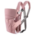 thumbnail image 1 of Baby Carrier Infant Carrier Ergonomic Baby Carrier Backpack,Breathable Front Back Carrying Wrap Seat for Newborn Toddlers up to 33 lbs,Pink, 1 of 7