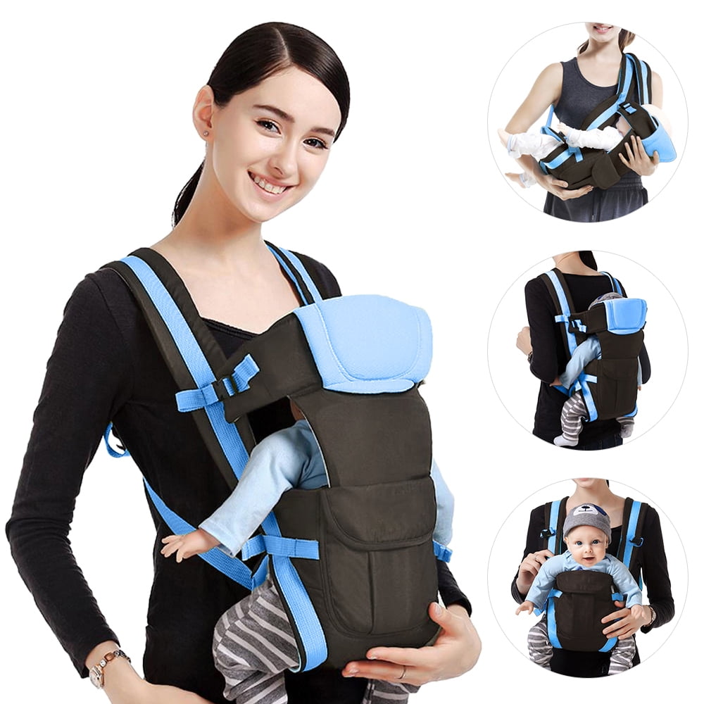 Baby Carrier Inlife 4 in 1 Multifunctional Front & Hip Carrier, Blue 