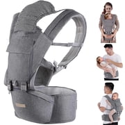 Baby Carrier Newborn to Toddler Ergonomic M Position 9-in-1 Ways to Carry Baby Carrier Backpack with Head Hood for 3-36 Months 7-40lbs Baby | Advanced Hip Seat Carrier for All Seasons in/Outdoor