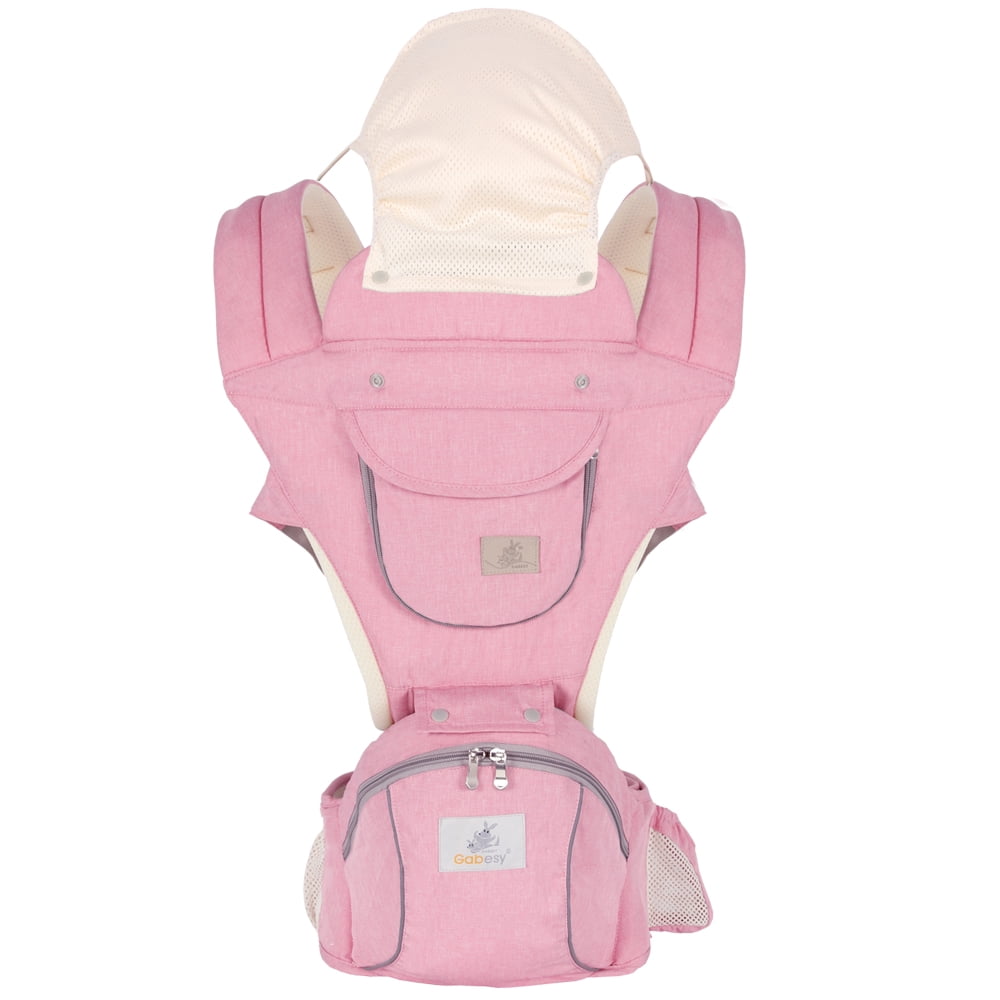 Baby Carrier Newborn to Toddler with Hood All Position Baby Hip Carrier, 3in1 Ergonomic Infant