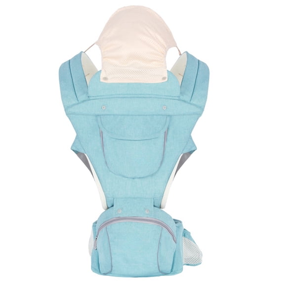 Baby Carrier Newborn to Toddler with Hood All Position Baby Hip Carrier, 3-in-1 Ergonomic Infant Carrier Soft Baby Holder 3 to 36 Months,4 Season/All Seasons (Green)