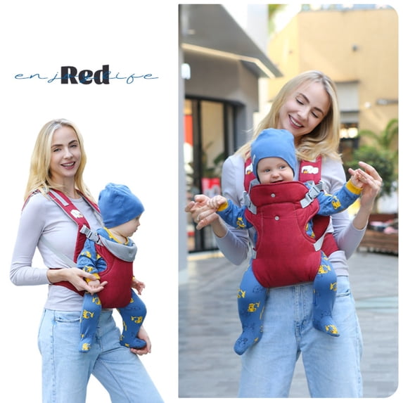 Baby Carrier Newborn to Toddler - Newborn Carrier, 3 Ergonomic Positions (Front in/Front Out/Back), “M”-Position Baby Carriers with Adjustable Seat (7-35 lbs)