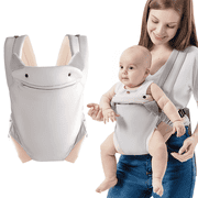 Baby Carrier, Yadala Baby Carrier with 4-in-1 Adjustable Breathable Carrier Newborn to Toddle, Grey