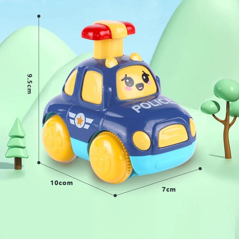 Baby Cartoon Car Toys Toddler Press and Go Car Toy Children Early ...