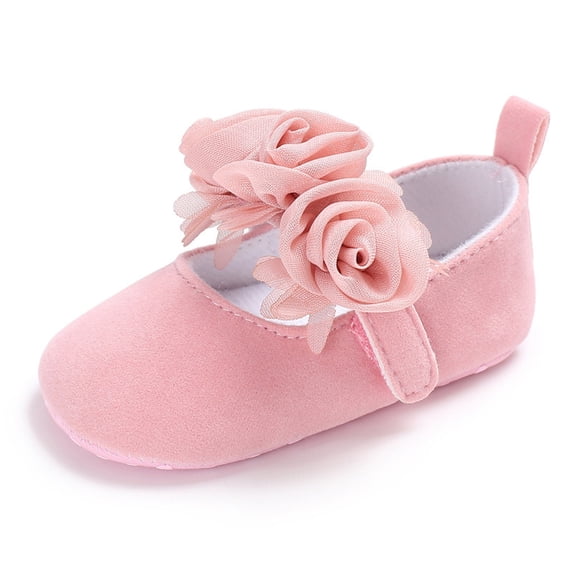 Baby Casual Shoes Floral Ballet Sneakers Soft Sole Baby Shoes Toddler Walking Footwear Cute Style For Baby Daily Wear ,3-6 Months
