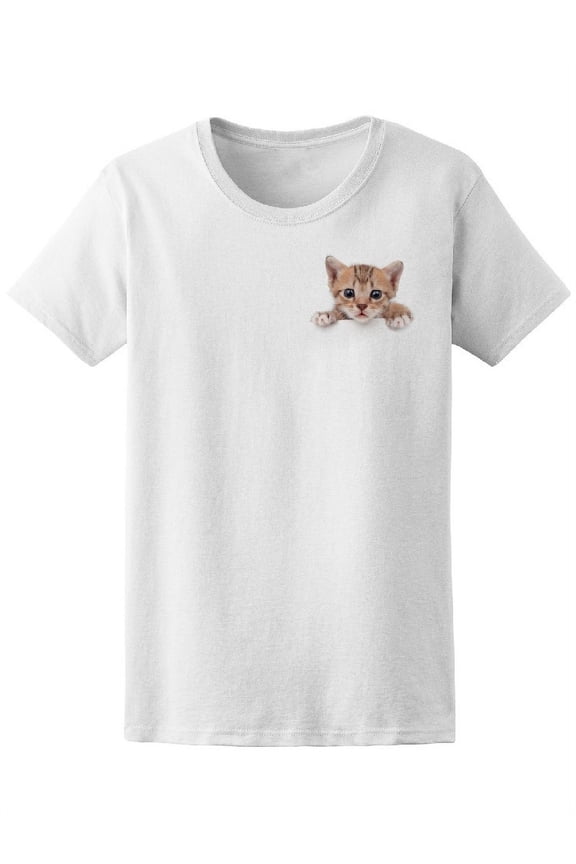 Baby Cat In Pocket Tee Women's -Image by Shutterstock