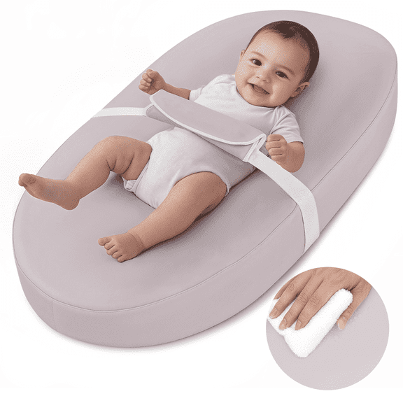 Baby Changing Pad, Caveen Baby Changing Station for Diaper Change and Dresser, with Waterproof Wipe-Clean PU Cover and Non-Slip Bottom, Portable