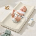 thumbnail image 1 of Baby Changing Pad, Caveen Wipeable Changing Table Pad with Waterproof PU Cover, Portable Baby Diaper Change Station and Dresser, Beige, 1 of 8