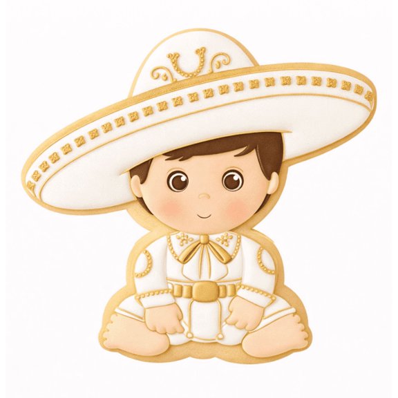 Baby Charro Boy Cookie Cutter and Stamp Mexican Charro Theme Baby Shower Latino Themed