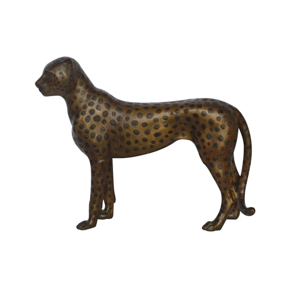 Baby Cheetah, Cub, Bronze Statue - Size: 30"L x 10"W x 25"H.