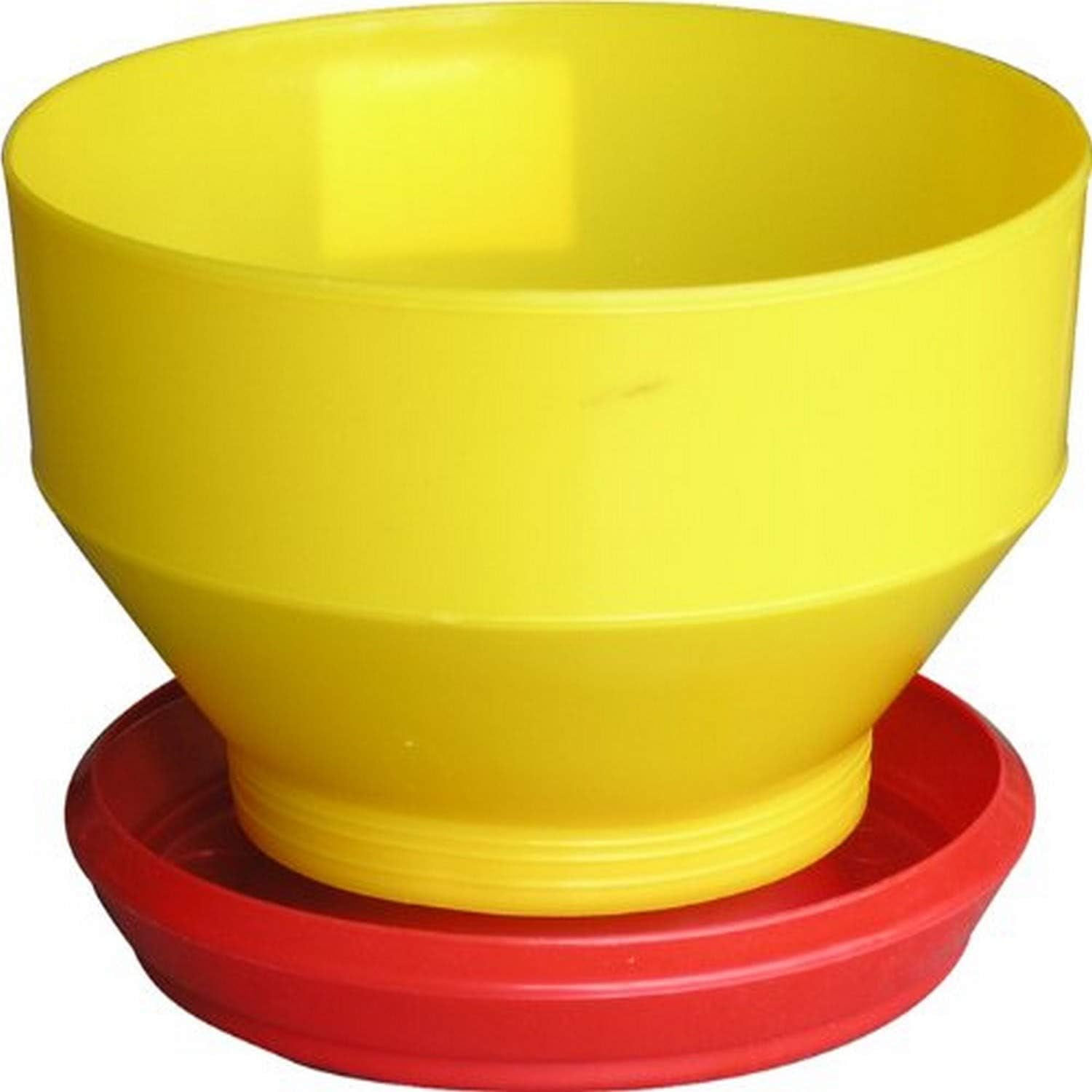 Baby Chick Bulk Feeder, 6Pound, Yellow Red