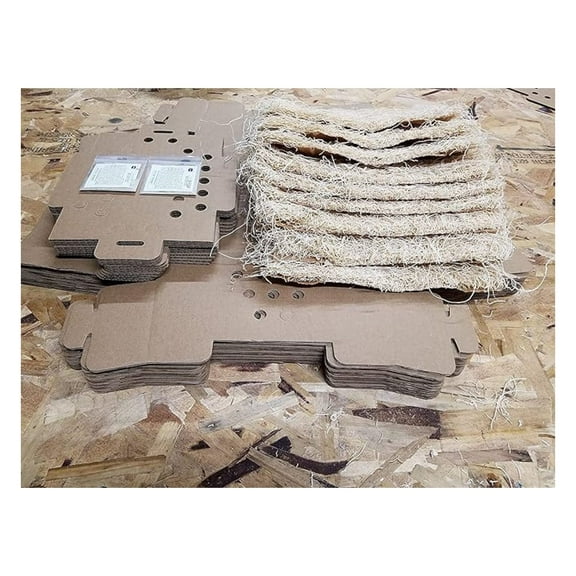 Baby Chick Shipping Box Kit - 10 Kits - USPS Approved - 25 Count, Includes Pads & Grogel