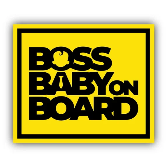 Baby Child Boss On Board Sticker Phone Decal Water Bottle Stickers Car ...