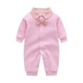 Baby Children Clothes Baby Boys Bow Long Sleeve Outsie Bodysuit Banquet