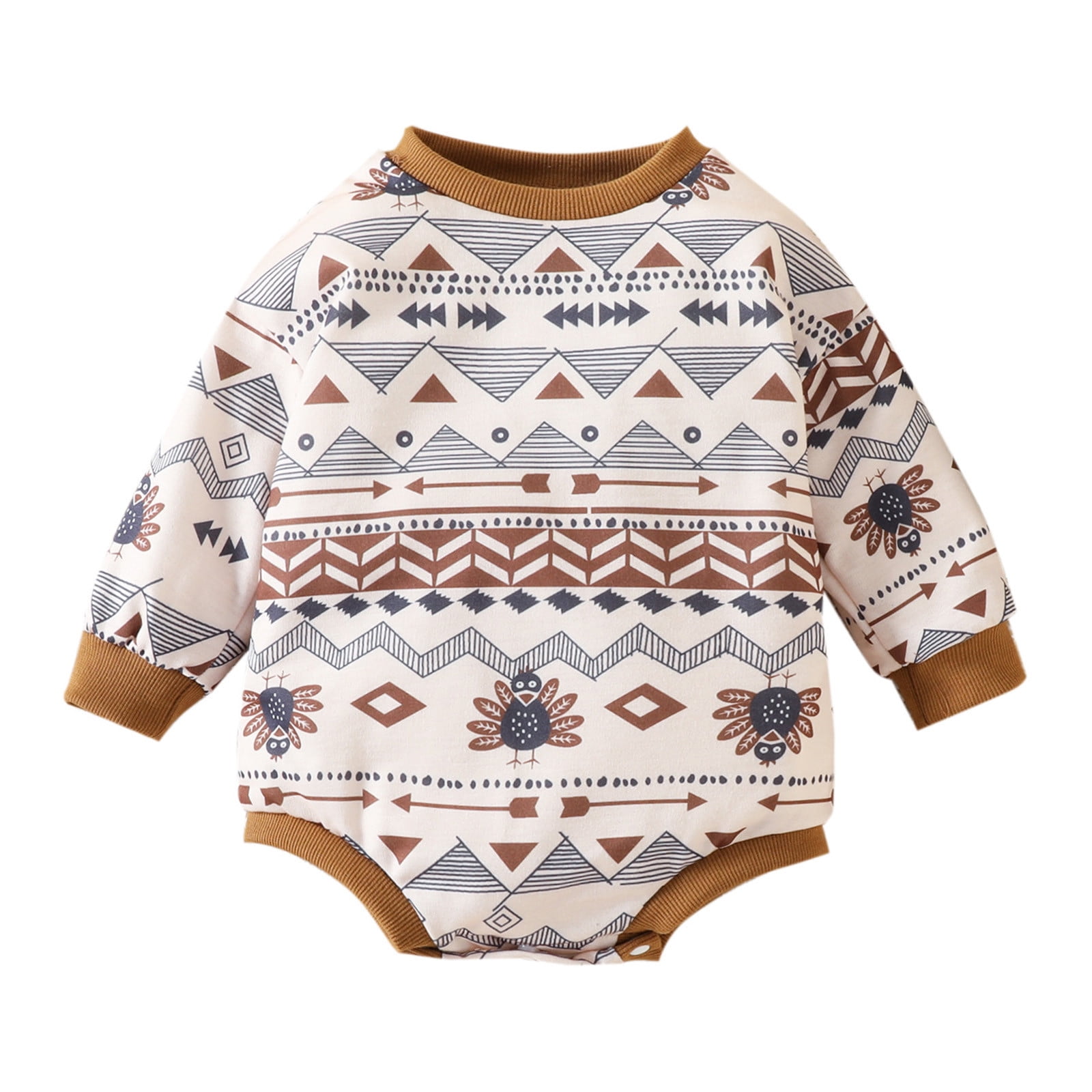 Baby Children Clothes Boys Girls Long Sleeve Cartoon Thanksgiving