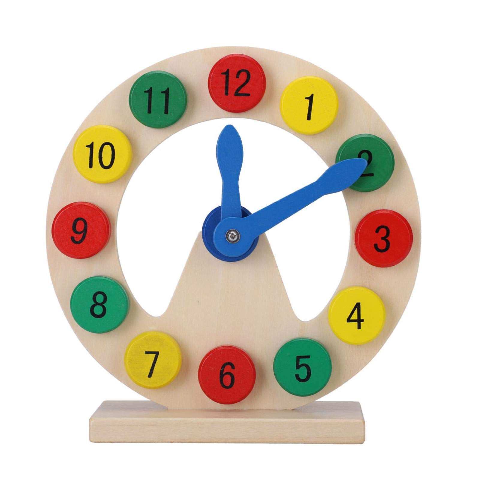 ZJchao Baby Children Wooden OIF8 Clock, Baby Toddler Toys Teaching ...