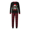 thumbnail image 1 of （Baby）Christmas Family Pajamas Matching Set Santa Claus Print Long Sleeve Tops and Plaid Pants Sleepwear Soft Nightwear, 1 of 10