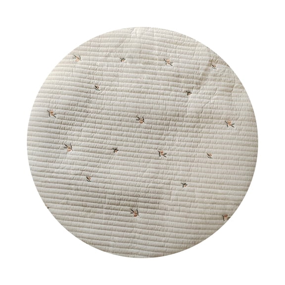 Baby Circular Crawling Mat Game Mat Removable Floor Pad Exquisite Embroidered Baby Tent Carpet Kids Room Decorations