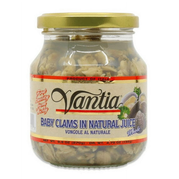 Baby Clams in Natural Juices 9.5 oz (PACKS OF 3)